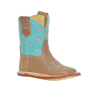 Roper  Infant Girls Stars Square Toe    Boots   Ankle 09-016-7912-8405 BR Roper  Infant Girls Stars Square Toe    Boots   Ankle 09-016-7912-8405 BR