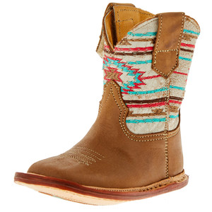 Roper Boys 09-016-7912-8450 Infant  Cowbabies Southwest Stripes Boot 1 Tan Roper Boys 09-016-7912-8450 Infant  Cowbabies Southwest Stripes Boot 1 Tan