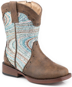 Roper Western Boots Girl Synthetic 09-017-1901-2564 BR Roper Western Boots Girl Synthetic 09-017-1901-2564 BR