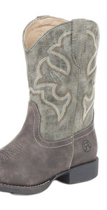 Roper Western Boots Girls Stitching 6" Shaft Brown 09-018-1222-1228 BR Roper Western Boots Girls Stitching 6" Shaft Brown 09-018-1222-1228 BR