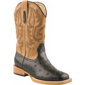 Roper Boys 09-018-1900-0050  Ostrich Print-Tan Top Children 1 M US Little Kid Black Roper Boys 09-018-1900-0050  Ostrich Print-Tan Top Children 1 M US Little Kid Black