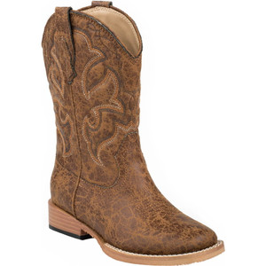 Roper  Kids Boys Scout Square Toe    Boots   Mid Calf 09-018-1900-0065 TA Roper  Kids Boys Scout Square Toe    Boots   Mid Calf 09-018-1900-0065 TA