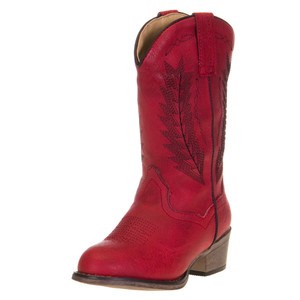 Roper Boys Kids Taylor Red Round Toe Boot 09-018-1939-2405 RE Roper Boys Kids Taylor Red Round Toe Boot 09-018-1939-2405 RE