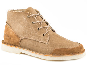Roper Crepe Mens Waxy Tan Leather Everett Ankle Boots 09-020-0608-3402 TA Roper Crepe Mens Waxy Tan Leather Everett Ankle Boots 09-020-0608-3402 TA