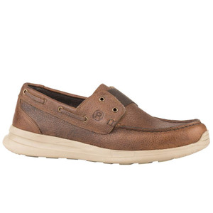 09-020-0992-2777  Men`s Roper Chillin Low Brown Oiled Leather Slip On 09-020-0992-2777  Men`s Roper Chillin Low Brown Oiled Leather Slip On