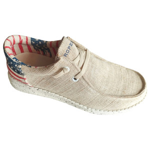 Roper  Womens Hang Loose Patriotic Lace Up  Flats Casual 09-021-1793-2983 TA Roper  Womens Hang Loose Patriotic Lace Up  Flats Casual 09-021-1793-2983 TA