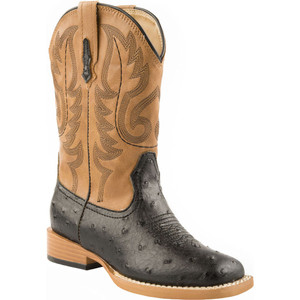 Roper  Kids Boys Bumps Square Toe    Western Cowboy Boots   Mid-Calf 09-119-1900-0050 BL Roper  Kids Boys Bumps Square Toe    Western Cowboy Boots   Mid-Calf 09-119-1900-0050 BL