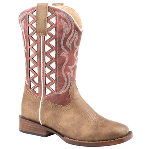 Roper Boys 09-119-1902-2155 (DS)Kids Brown Vamp Zig Zag 4 Red Roper Boys 09-119-1902-2155 (DS)Kids Brown Vamp Zig Zag 4 Red