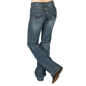 Stetson Womens 11-054-0214-0801 Dark Wash 214 X City Trouser Denim Stetson Womens 11-054-0214-0801 Dark Wash 214 X City Trouser Denim