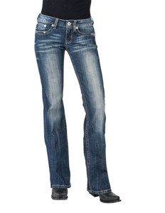 Stetson Western Jeans Womens Slim Denim 11-054-0816-0385 BU Stetson Western Jeans Womens Slim Denim 11-054-0816-0385 BU