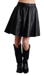 Stetson Western Skirt Womens Leather Circle Black 11-060-0539-0647 BL Stetson Western Skirt Womens Leather Circle Black 11-060-0539-0647 BL