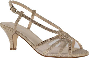 Women's Touch Ups Clara Heeled Sandal Champagne Synthetic 8.5 W