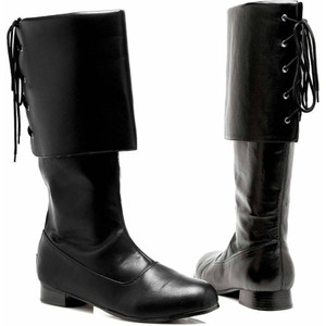 Sparrow Black Boots Men's Adult Halloween Costume Accessory SMALL Sparrow Black Boots Men's Adult Halloween Costume Accessory SMALL