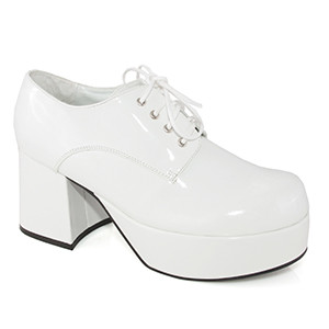 Ellie Shoes E-312-Pimp Men 3 Heel Platform Shoe XL / White Ellie Shoes E-312-Pimp Men 3 Heel Platform Shoe XL / White