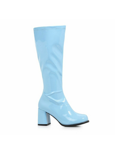 Ellie Shoes E-GOGO 3" Gogo Boots with Zipper Size-  7 / Blue