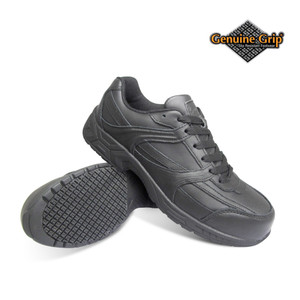 Women's Genuine Grip Footwear Steel Toe Jogger (Black,14W)
