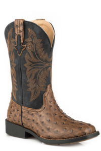 Roper Jed Kids Boys Brown Faux Leather Cowboy Boots Size- 13 Roper Jed Kids Boys Brown Faux Leather Cowboy Boots Size- 13