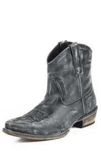 Roper Western Boots Womens Ankle Snip Toe Black Size-8.5