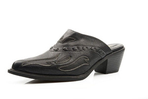 Roper Western Shoes Womens Lace Mules Black Size-7