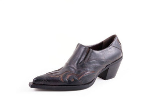 Roper Western Shoes Womens Embroidery Ankle Black Size-6.5 Roper Western Shoes Womens Embroidery Ankle Black Size-6.5