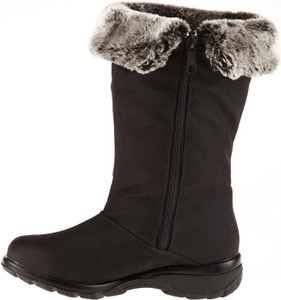 Toe Warmers Women Boots Janet (Black,Size-8W)