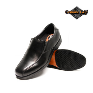 Genuine Grip Men's Slip-On Dress Shoe Black (Size-9.5 W US) Genuine Grip Men's Slip-On Dress Shoe Black (Size-9.5 W US)