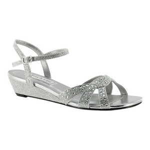 Women's Touch Ups Lena Strappy Sandal, Color - Silver / Size - 6 M