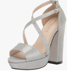 Touch Ups Women's Chloe Platform, Silver, Size 9