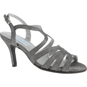 Dyeables, Inc Womens Paisley Dress Sandal (Pewter,8 Wide)