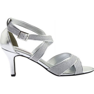 Touch Ups Women's Amber (Silver Glitter,8.5 Wide)