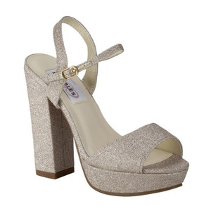 Dyeables, Inc Womens Women's Whitta Platform Dress Sandal (Champagne,6)