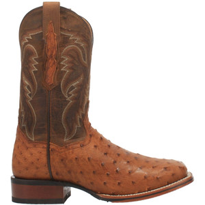 Dan Post Boots Mens Alamosa Ostrich Square Toe Boots Mid Calf, Brown - Size 12 D