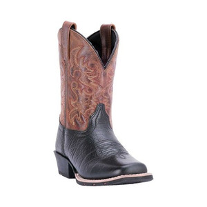 Children's Dan Post Boots Little River Cowboy Boot DPC3944 Youth, Black, Size 5.5D