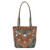 American West Desert Wildflower Zip Top Tote with 3 Outside Pockets 5683324
