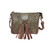 American West Lariats & Lace Multi-Compartment Crossbody- Distressed Charcoal