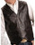 Roper Western Vest Mens Leather Snap Tall Brown 02-075-0520-0801 BR
