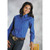Roper 0265 Ladies Long Sleeve Poplin Shirt Royal 03-050-0265-1031 BU