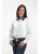 Roper Western Women's Long Sleeve 6oz Twill Shirt White 06-050-0612-0161 WH