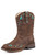 Roper Western Boots Girl Hearts Faux Leather Brown 09-017-1901-0997 BR