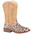 Roper  Kids Girls Glitter Leopard Square Toe    Boots   Mid Calf 09-018-1901-2800 TA