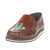 Roper Womens Ladies Brown Burnished Leather Turquoise Cactus Slip On 09-021-0944-2135 TA