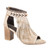 Roper Footwear Womens  White Fringe Open Toe MuleTan 09-021-0946-1292 TA