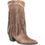 Roper  Womens Fringes Snip Toe   Boots   Mid Calf Mid Heel 2-3" 09-021-1556-0703 BR