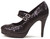 421-JANE-G, 4" Double Strap Glitter Mary Jane Shoes 7