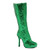 Ellie Shoes E-421-Zara 4 Knee-High Boot with Glitter Green / 8