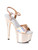 709-Bria, 7" Stiletto W Rose Gold Platform Size-5