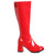 Women's 3 inch Wide Width Red GoGo Boot Size-7