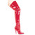 Ellie Shoes E-Susie 5" Heel Thigh High Boots Red / Size- 11