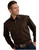 Roper Western Shirt Mens L/S Snap Solid Chocolate  Size- 2XL