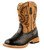 Roper Western Boots Boys Faux Ostrich Black Tan Size-6
